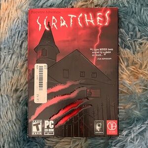Scratches PC Game - Black and Red CD-ROM Rated Teen Computer Video Game Sealed
